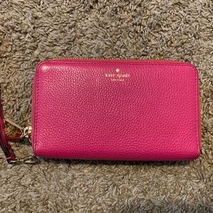 Kate Spade hot pink wallet!